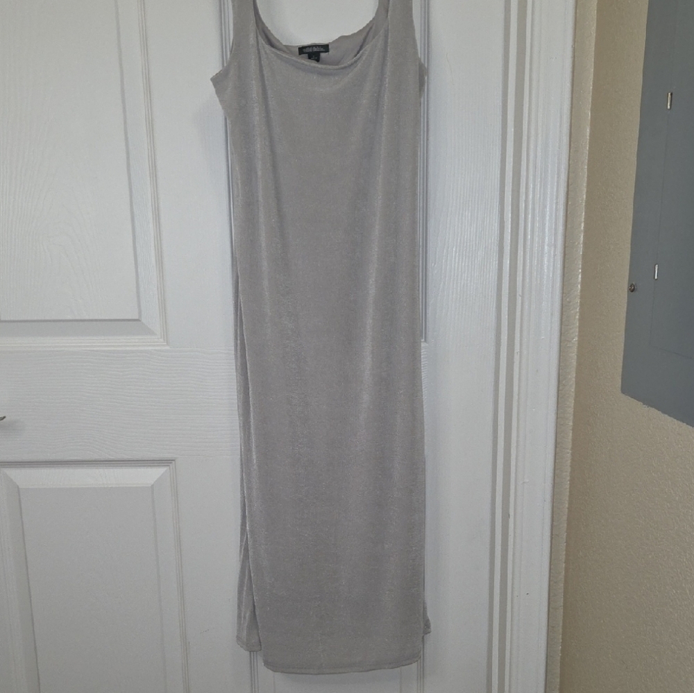 Wild Fable Light Gray Midi Dress